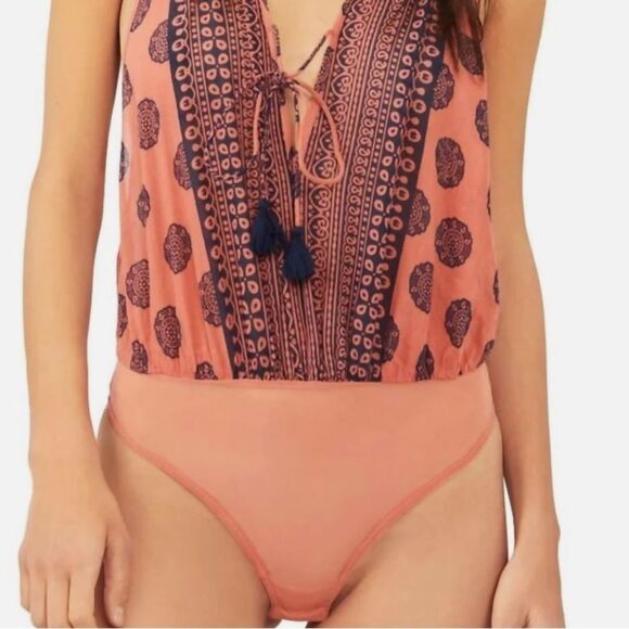 FREE PEOPLE INTIMATELY SOUL OF THE SUN BRIC  BRICK COMBO BODY SUIT SIZE XS NWT - Picture 5 of 7